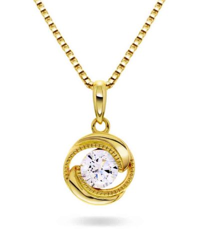 Smykke i sølv med zirkonia