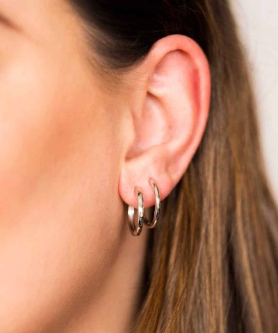 Alternative view of Øreringer i sølv