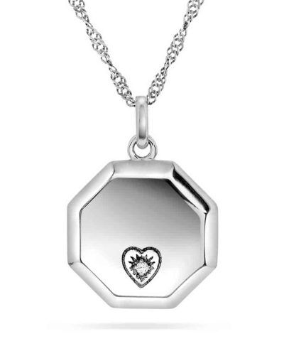 Smykke i sølv med zirkonia