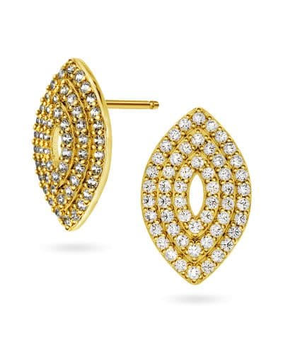 Øredobber i sølv med zirkonia
