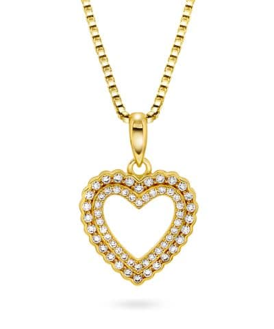 Smykke i sølv med zirkonia