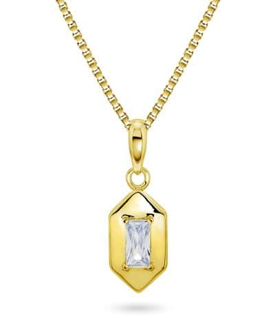 Smykke i sølv med zirkonia