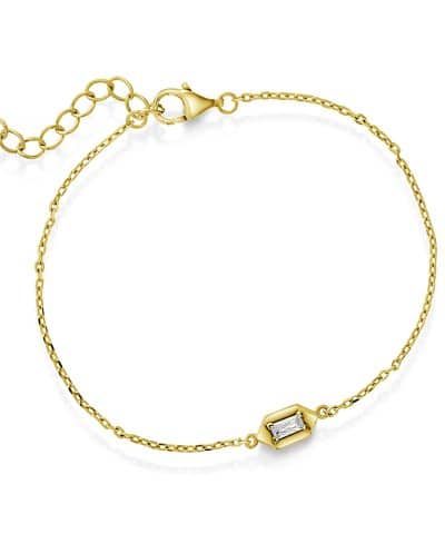 Armbånd i sølv med zirkonia