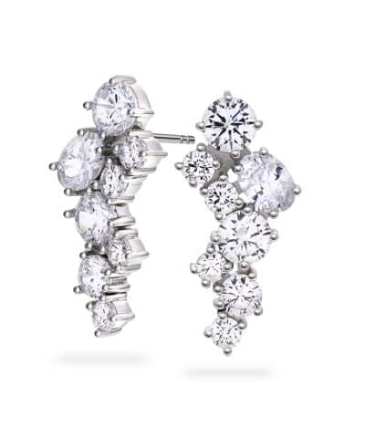 Øredobber i sølv med zirkonia