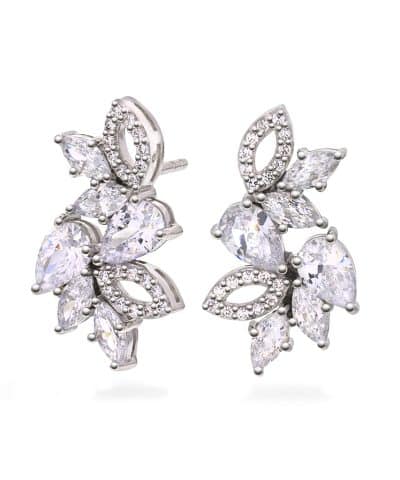 Øredobber i sølv med zirkonia