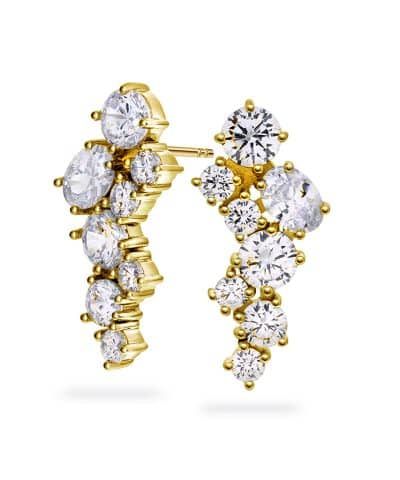 Øredobber i sølv med zirkonia