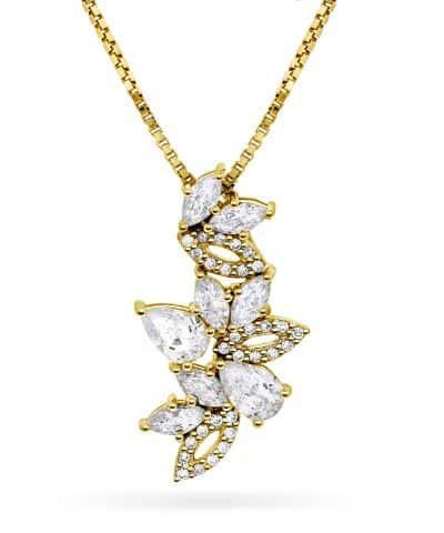 Smykke i sølv med zirkonia