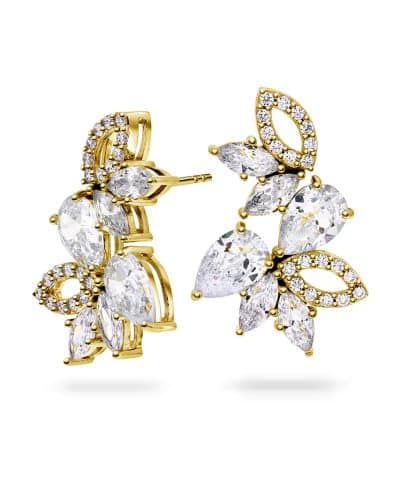 Øredobber i sølv med zirkonia