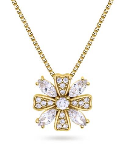 Smykke i sølv med zirkonia