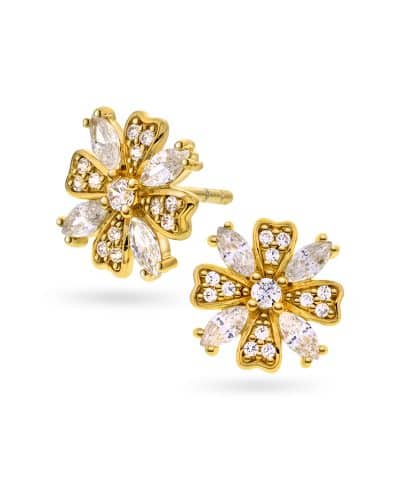 Øredobber i sølv med zirkonia