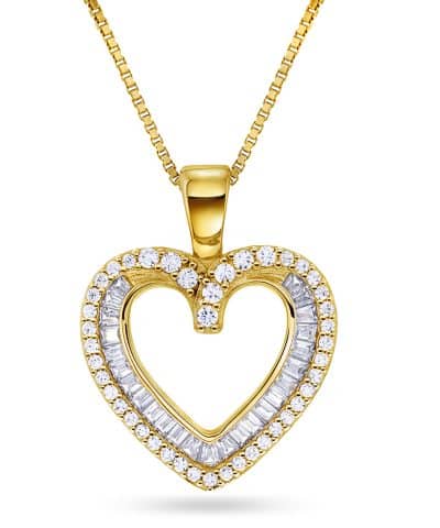 Smykke i sølv med zirkonia