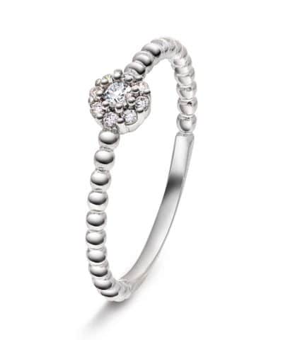 Ring i sølv med zirkonia