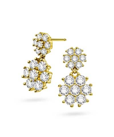 Øredobber i sølv med zirkonia