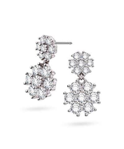 Øredobber i sølv med zirkoniai