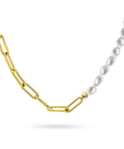 Smykke i sølv med perler