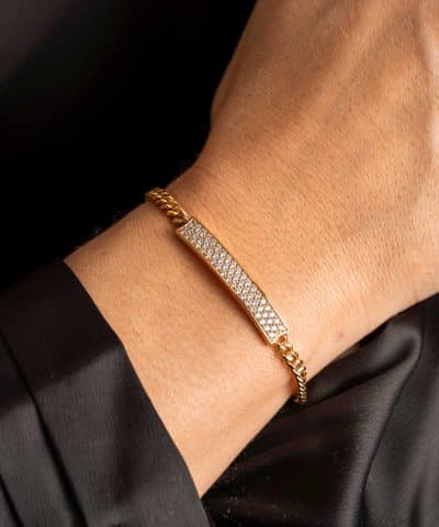 Alternative view of Armbånd i sølv med zirkonia