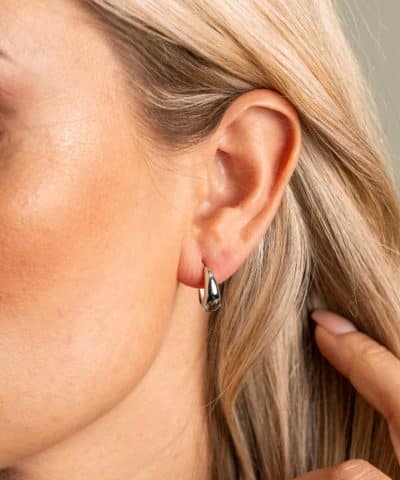 Alternative view of Øreringer i sølv