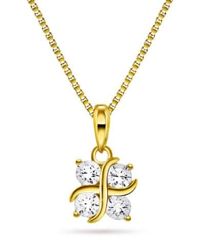 Smykke i sølv med zirkonia