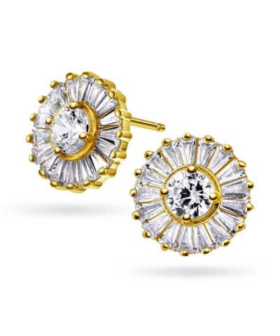 Øredobber i sølv med zirkonia