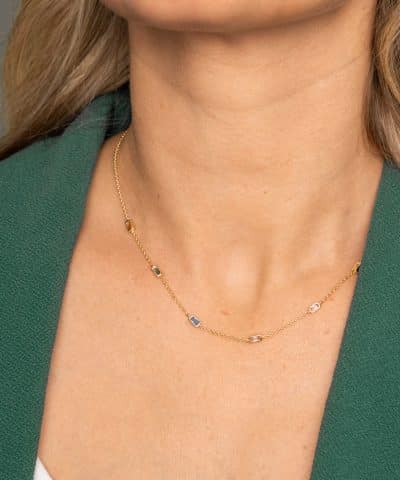 Alternative view of Smykke i sølv med fargede zirkonia