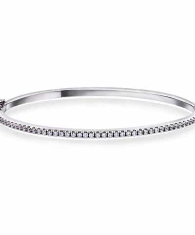 Armring i sølv med zirkonia