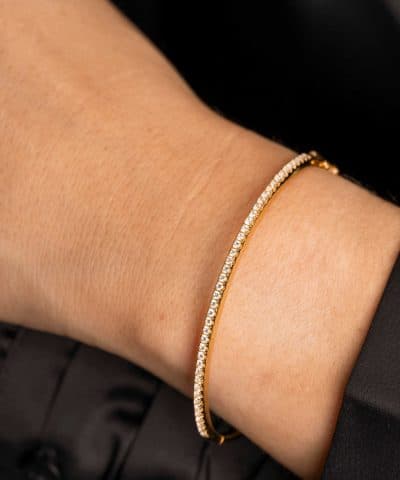 Alternative view of Armring i sølv med zirkonia