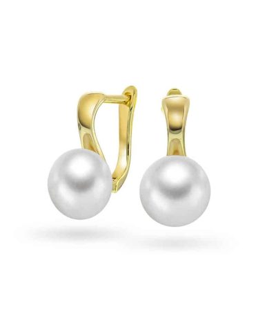 Øredobber i sølv med perle