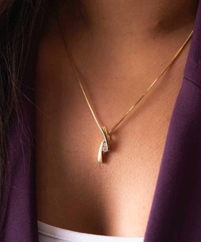 Alternative view of Smykkesett i sølv med zirkonia