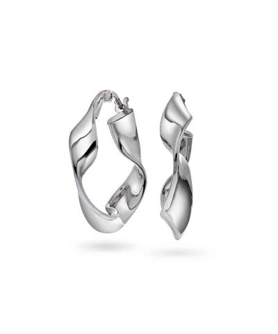 Toronto Twisted øreringer i sølv