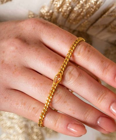 Alternative view of Rio Radiance armbånd i sølv med zirkonia