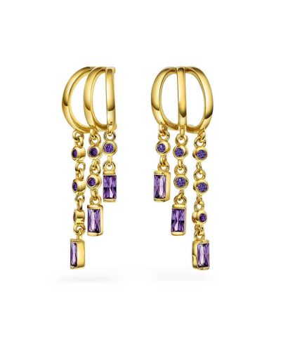 Rio radiance øredobber i sølv med zirkon