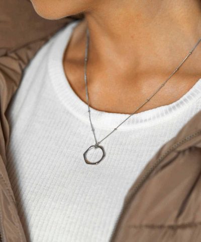 Alternative view of Dubai Dream smykke i sølv sirkel