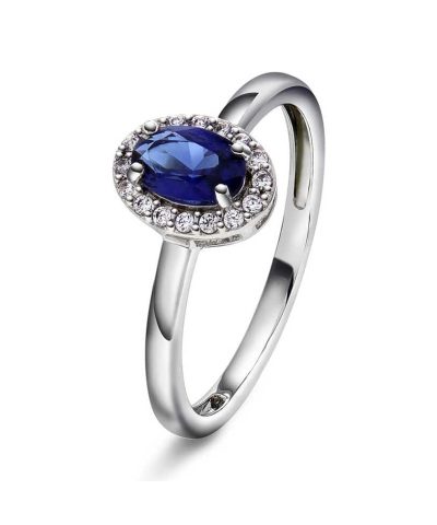 Athens Charm ring i sølv med zirkonia