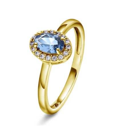 Athens Charm ring i sølv med zirkonia