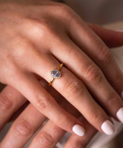 Alternative view of Athens Charm ring i sølv med zirkonia