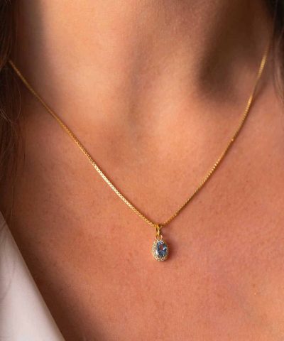 Alternative view of Athens Charm smykke i sølv med zirkonia