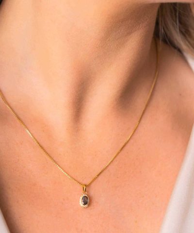 Alternative view of Athens Charm smykke i sølv med zirkonia