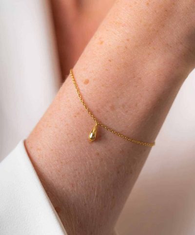 Alternative view of Armbånd og øredobber  i 925 forgylt sølv