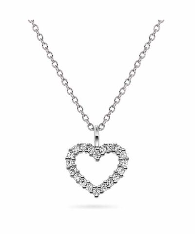 Smykke i sølv hjerte