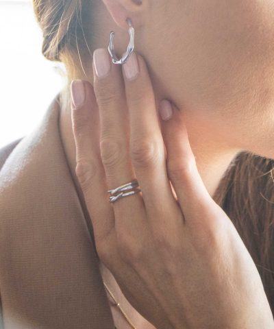 Alternative view of Madrid Magic ring i sølv