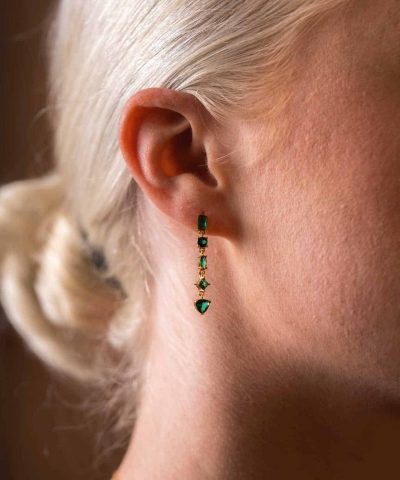 Alternative view of Viva Vegas øredobber i sølv med zirkonia