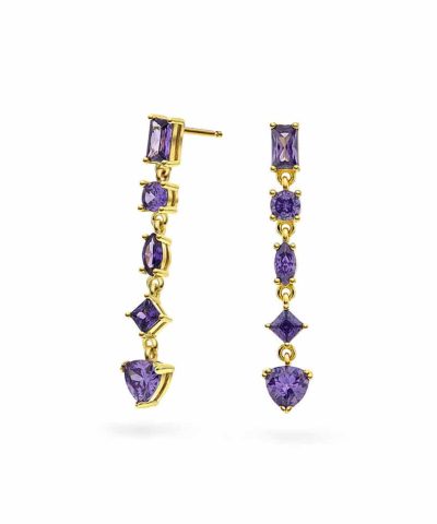 Viva Vegas øredobber i sølv med zirkonia