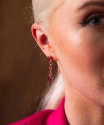 Alternative view of Viva Vegas øredobber i sølv med zirkonia