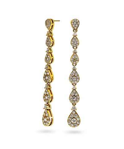 London Luxe øredobber i sølv med zirkon