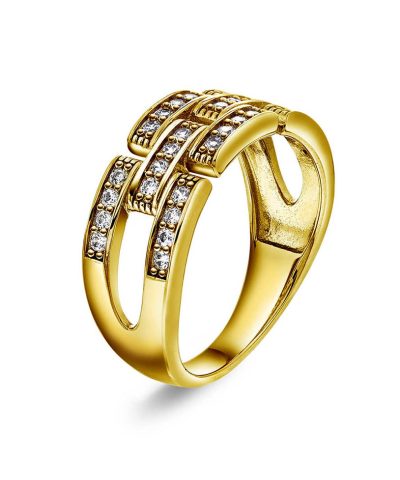 London Luxe ring i sølv med zirkonia