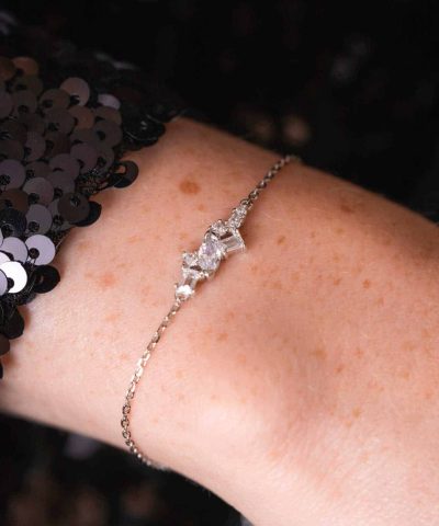 Alternative view of Seoul Shine armbånd i sølv med zirkonia