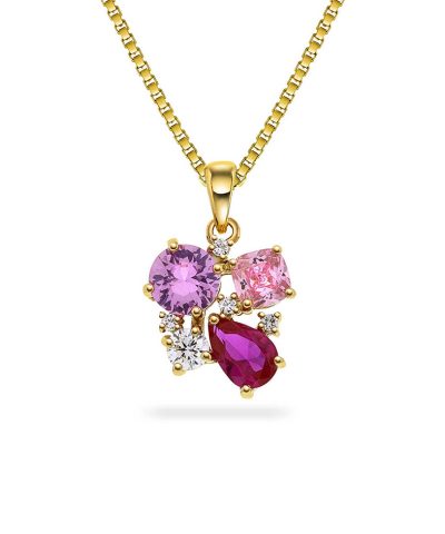 GLAM smykke med rosa toner