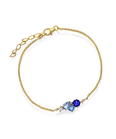 GLAM armbånd med blå toner