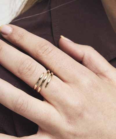 Alternative view of Ring i sølv - Spiral Elegance