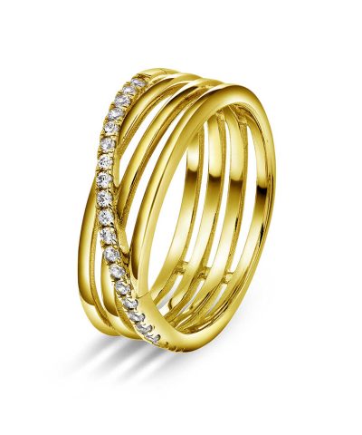 Siena ring i sølv med zirkonia